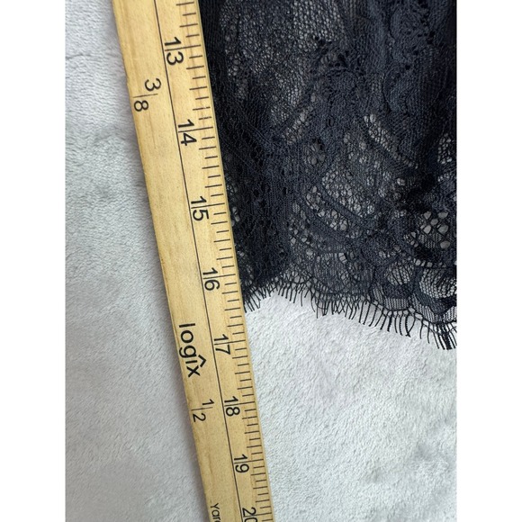 NIKIBIKI Black Lace Mock Neck Long Sleeve Sheath Dress Size L - Picture 10 of 11